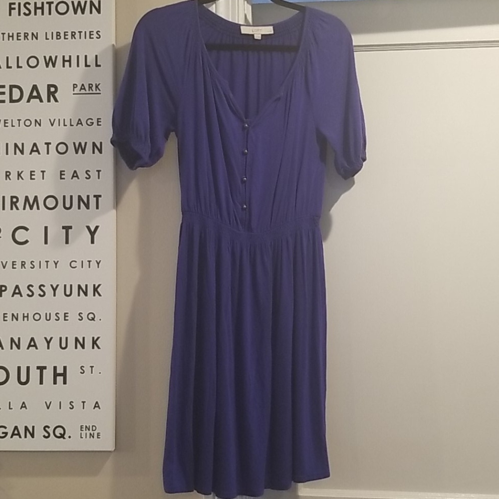 Loft  Blue Dress